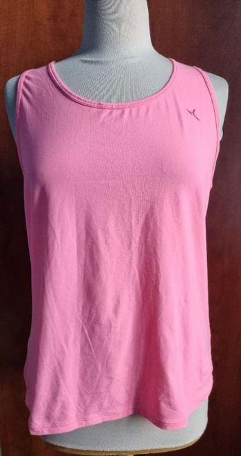 Débardeur rose fluo taille L Domyos