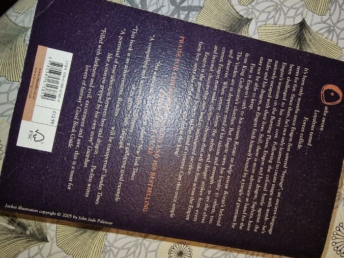 Brisingr Saga Eragon Tome 3 format broché - photo numéro 2