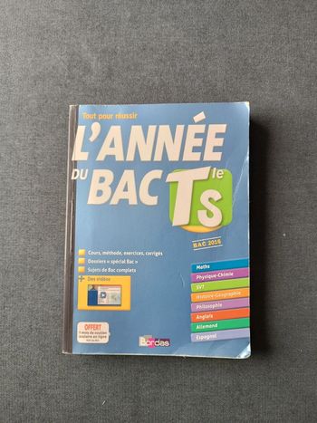 Livre l'année du bac s