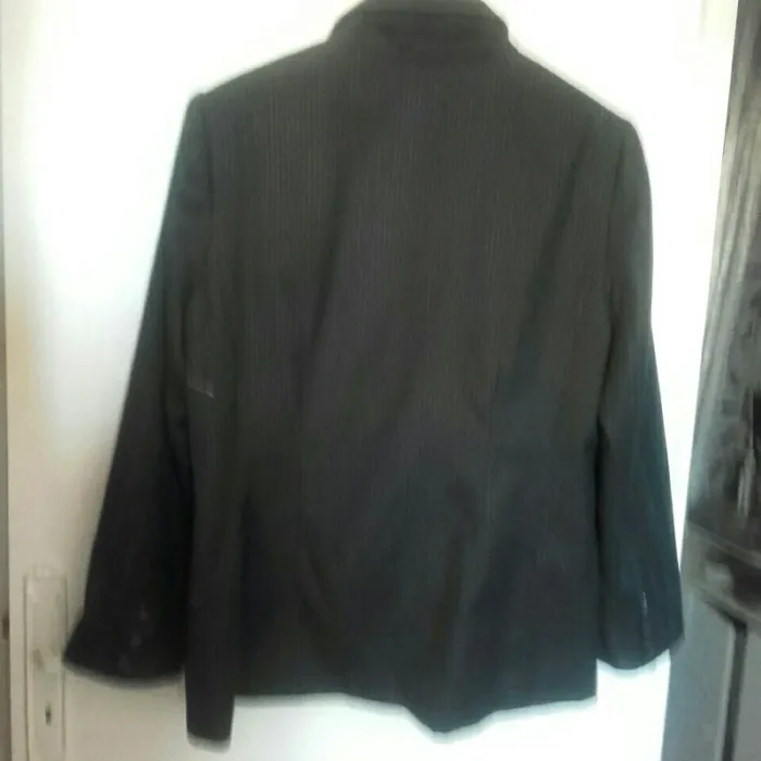 Blazer patchwork noir gris 44 - photo numéro 5