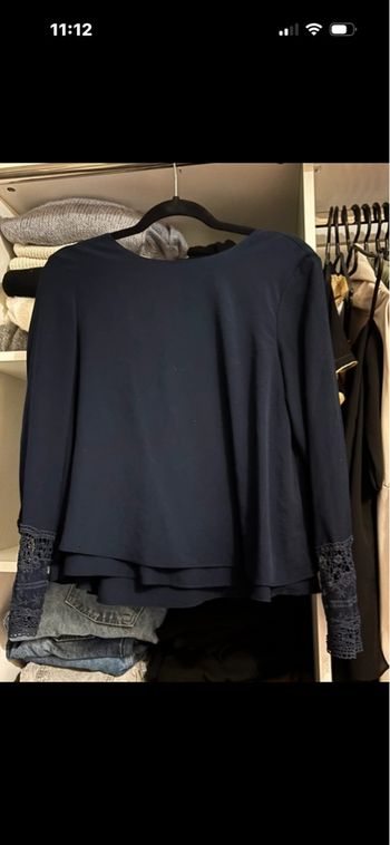 chemise blouse à dentelle