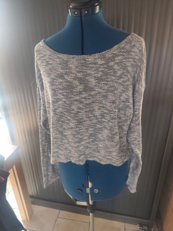 Pull Kiabi gris chiné  taille S 