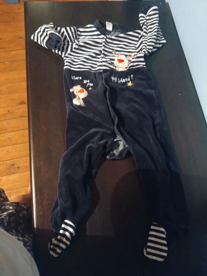Pyjama chaud grenouillère bébé fille ou garçon 2 3 ans