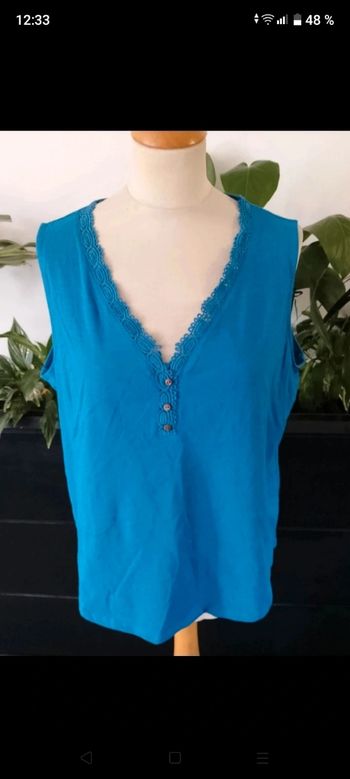 Débardeur bleu Grain de Malice 