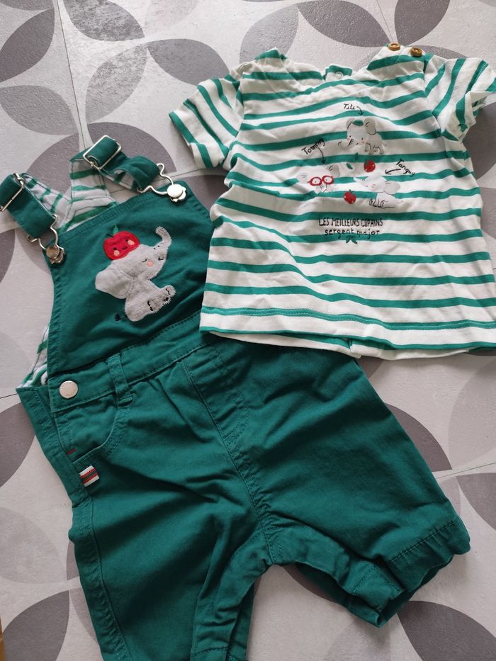 Salopette et T-shirt Sergent major