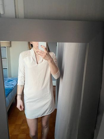Robe beige manque 3/4