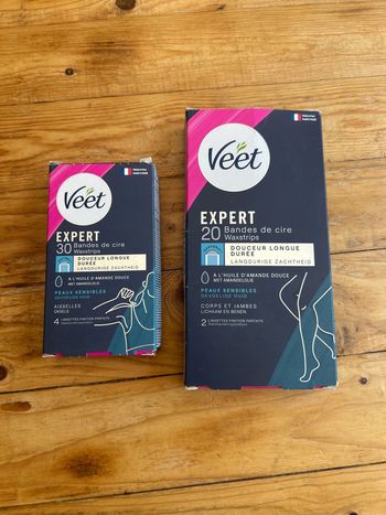 Bandes de cire veet