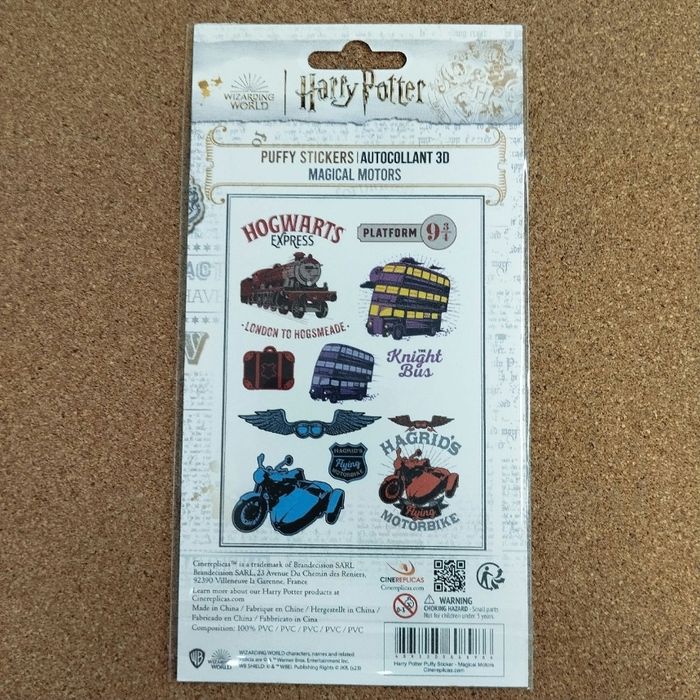 HARRY POTTER - MAGICAL MOTORS PUFFY STICKERS - photo numéro 2
