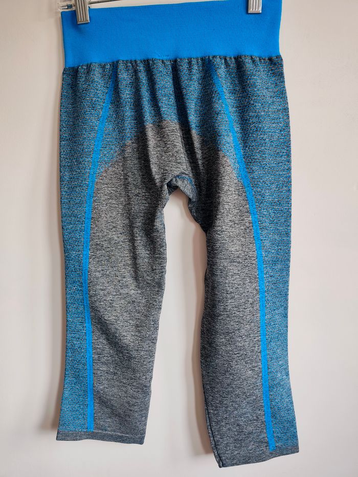 Legging sport gris & bleu – Taille S-M – Sans marque - photo numéro 2