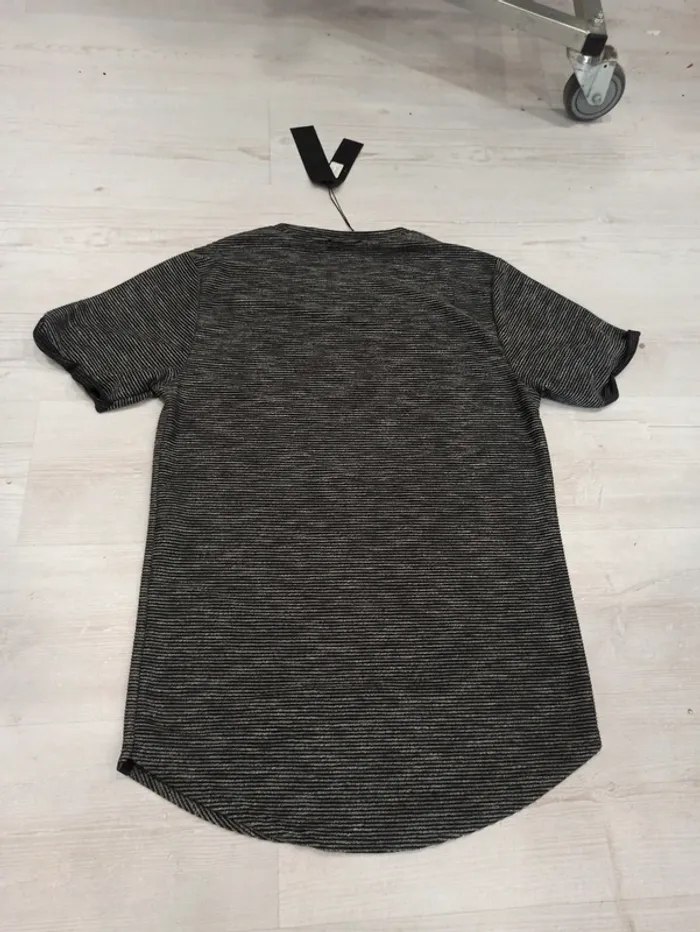 Tee shirt noir uni  homme xxl - photo numéro 3