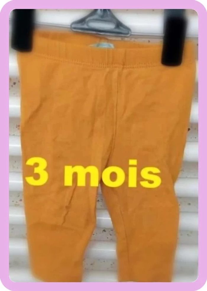 Legging  moutarde Obaïbi Taille  3 mois