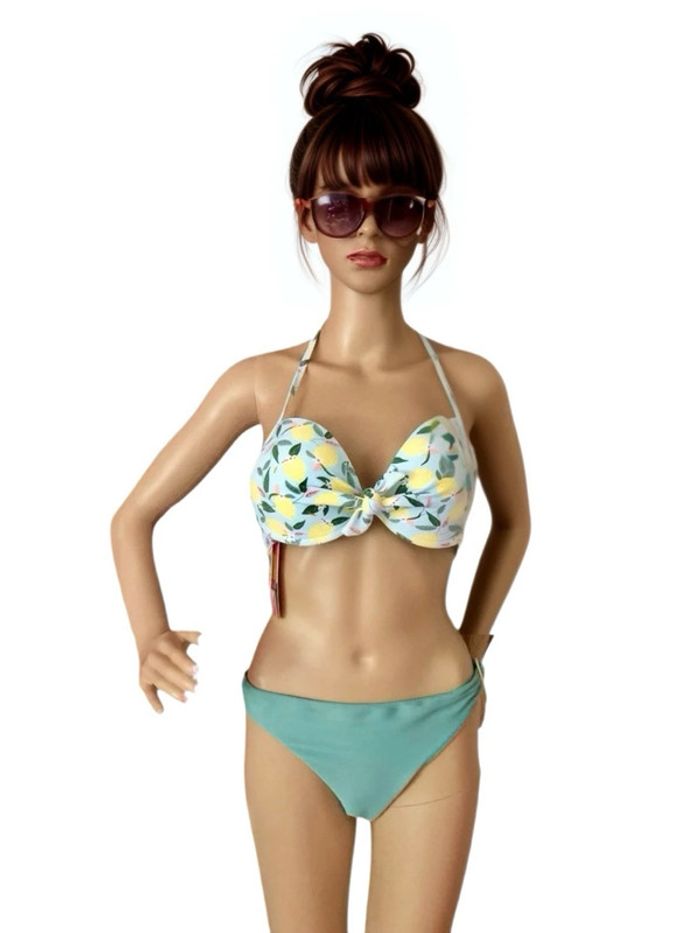 🍋Maillot de bain deux pièces motif citron lemon swimsuit new with tags🍋 - photo numéro 2