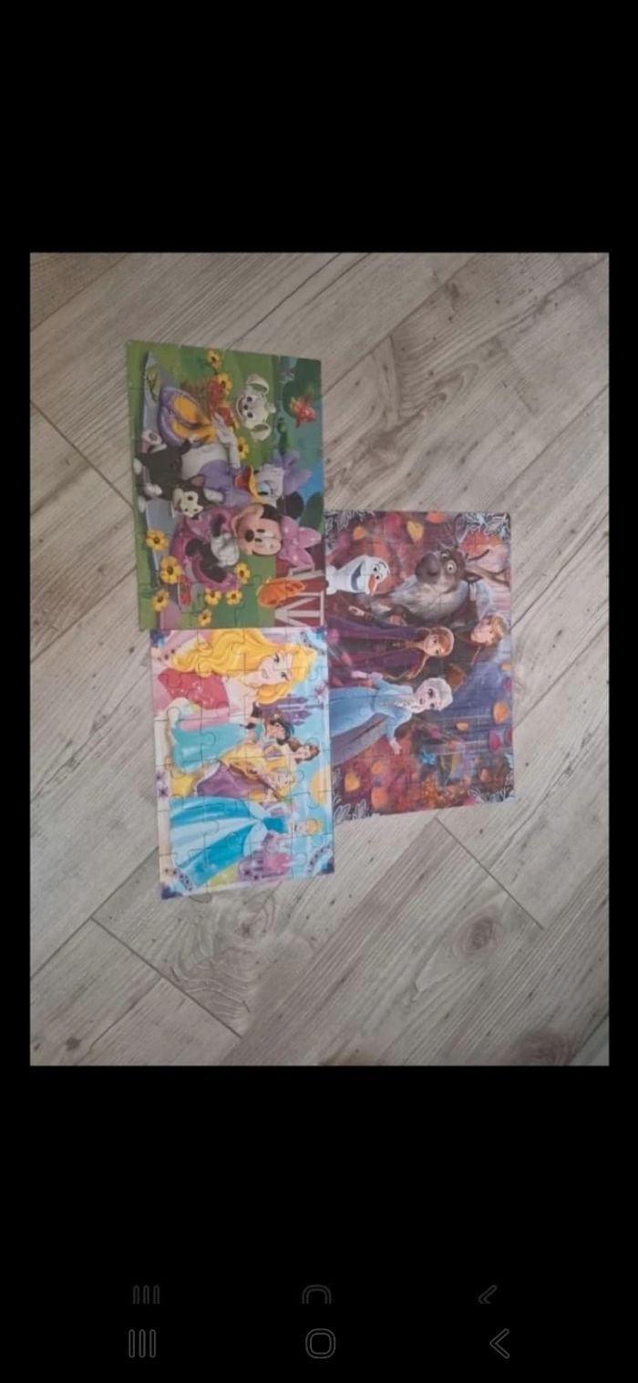Lot de 3 puzzles enfant fillz - photo numéro 2