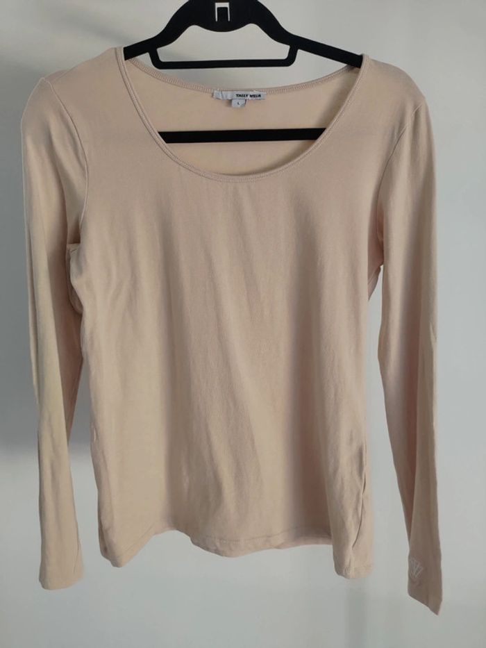 Tally Weijl t-shirt manches longues beige L