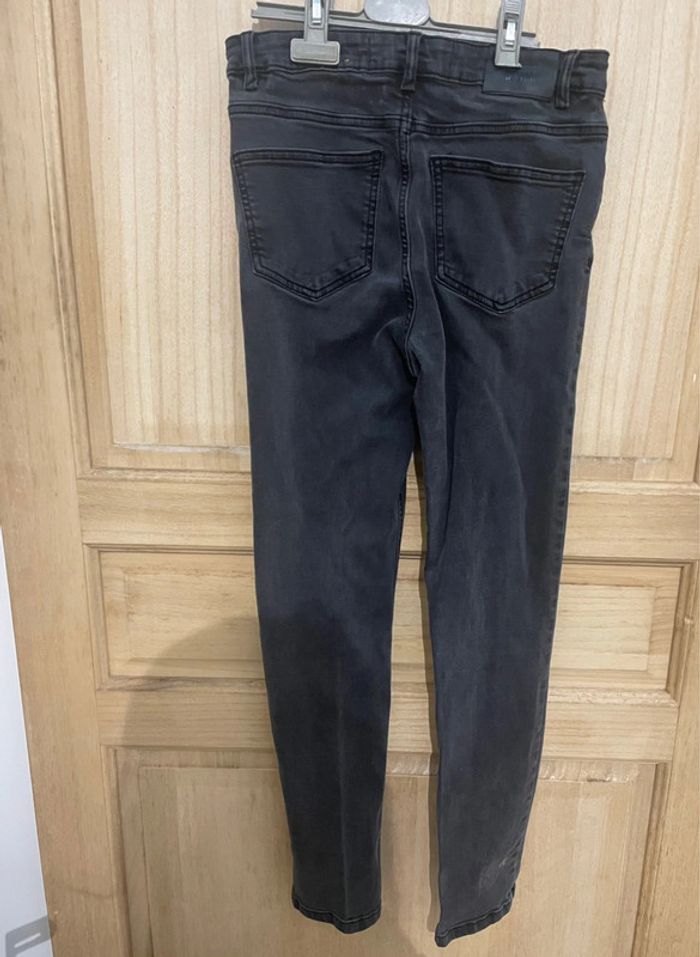 Pantalon jeans taille mi haute noir taille 36 - photo numéro 5