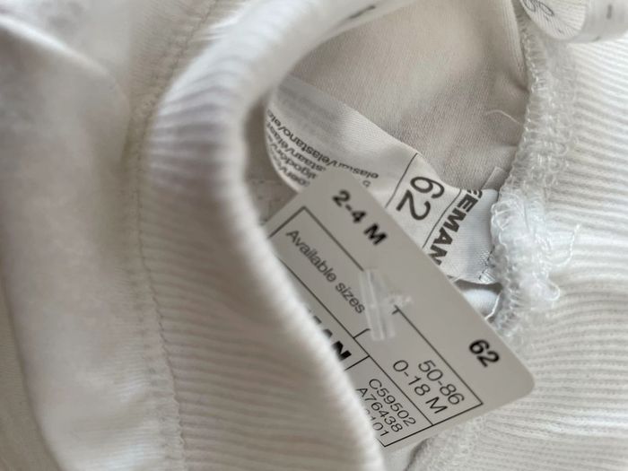 Pantalon neuf blanc caleçon blanc 3 mois - photo numéro 3