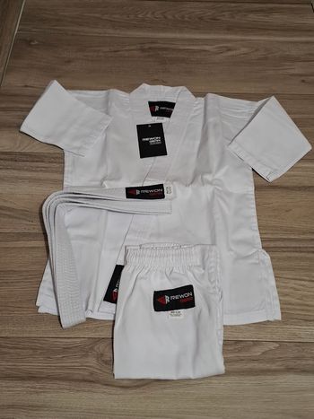 Combinaison karaté entraînement enfant garçon fille coton blanc