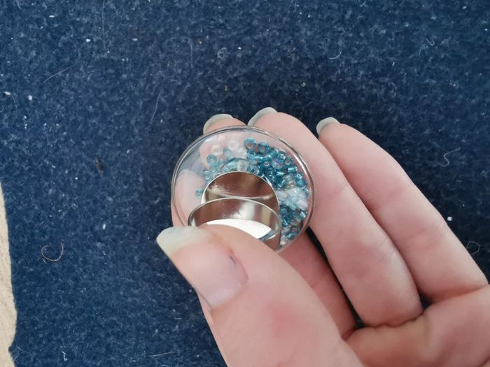 Bague en verre ronde style pylônes - photo numéro 3