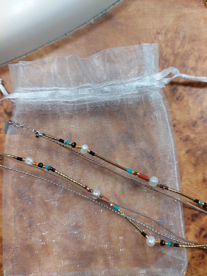 Bracelet multirangs ZAG neuf
