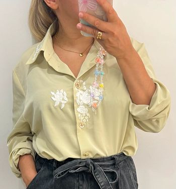 Chemise fluide brodée Taille 46