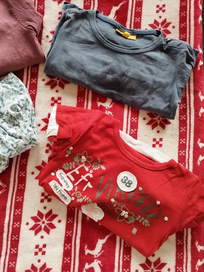 🦋 Lots t-shirt manche longue fille 🦋 - photo numéro 3