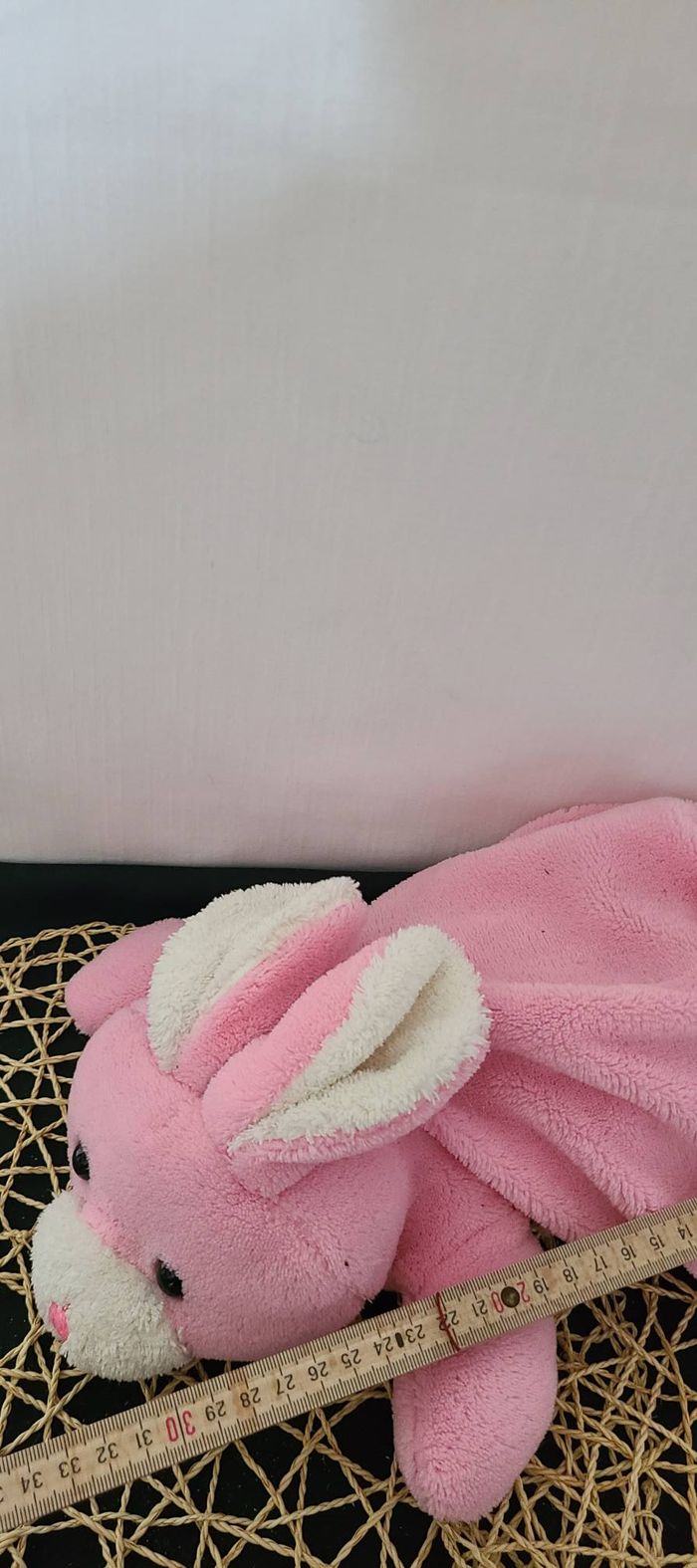 doudou lapin rose range pyjama - photo numéro 3