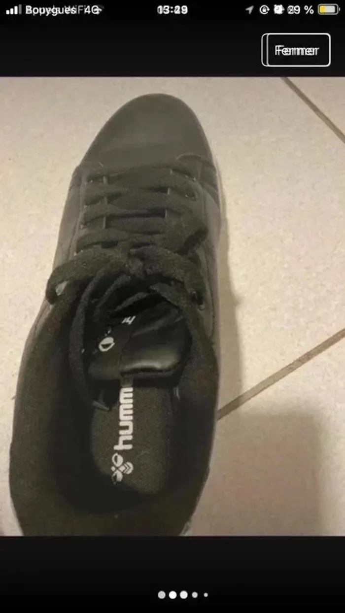 Basket femme hummel 38 noir - photo numéro 5