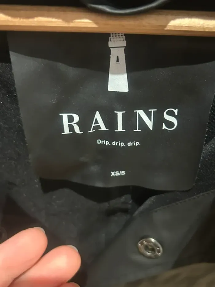 Rains imperméable noir xs/s - photo numéro 3