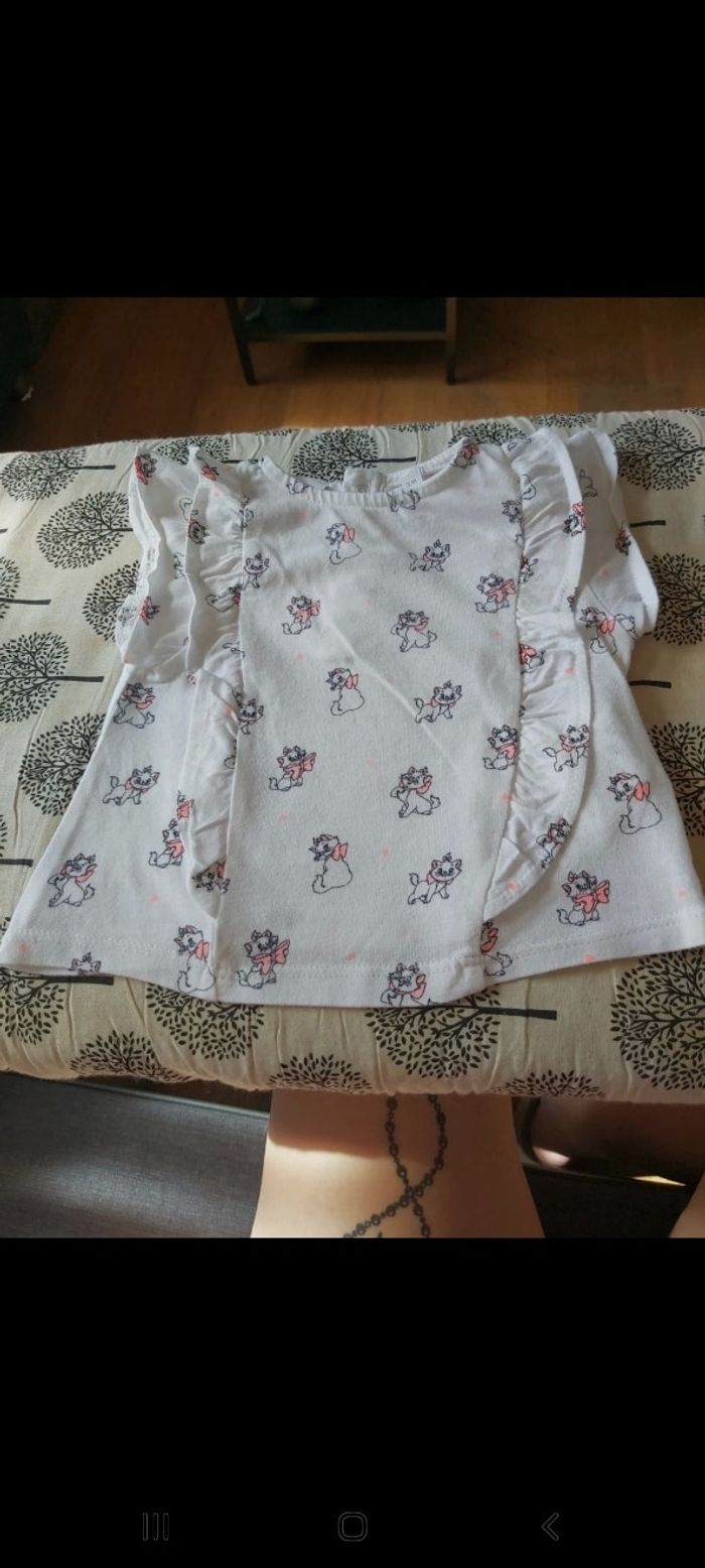 Tshirt taille 3mois disney marie kiabi 56/62cm