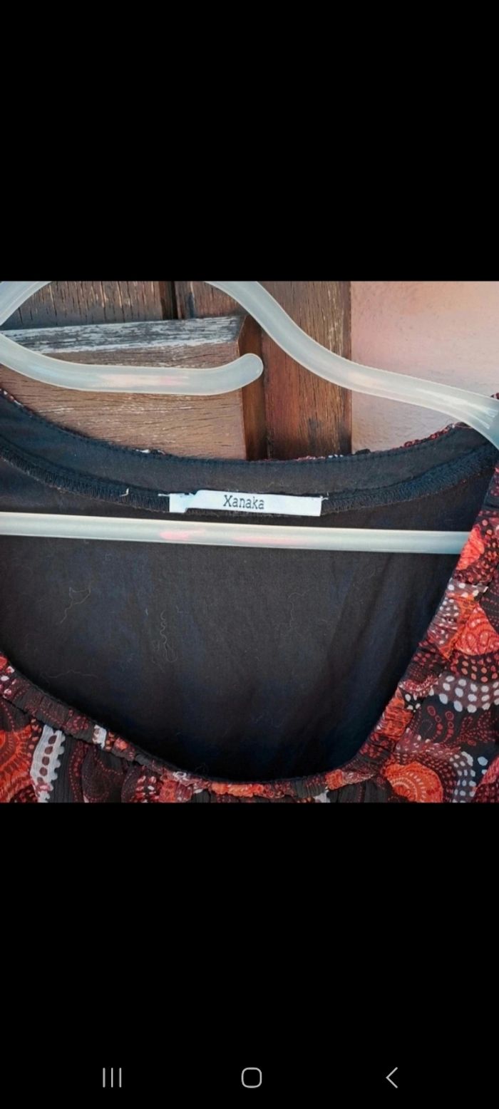 Robe femme xanaka taille 40 avec manches en voile volant et bas - photo numéro 2