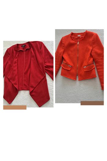 Lot de 2 vestes rouge M