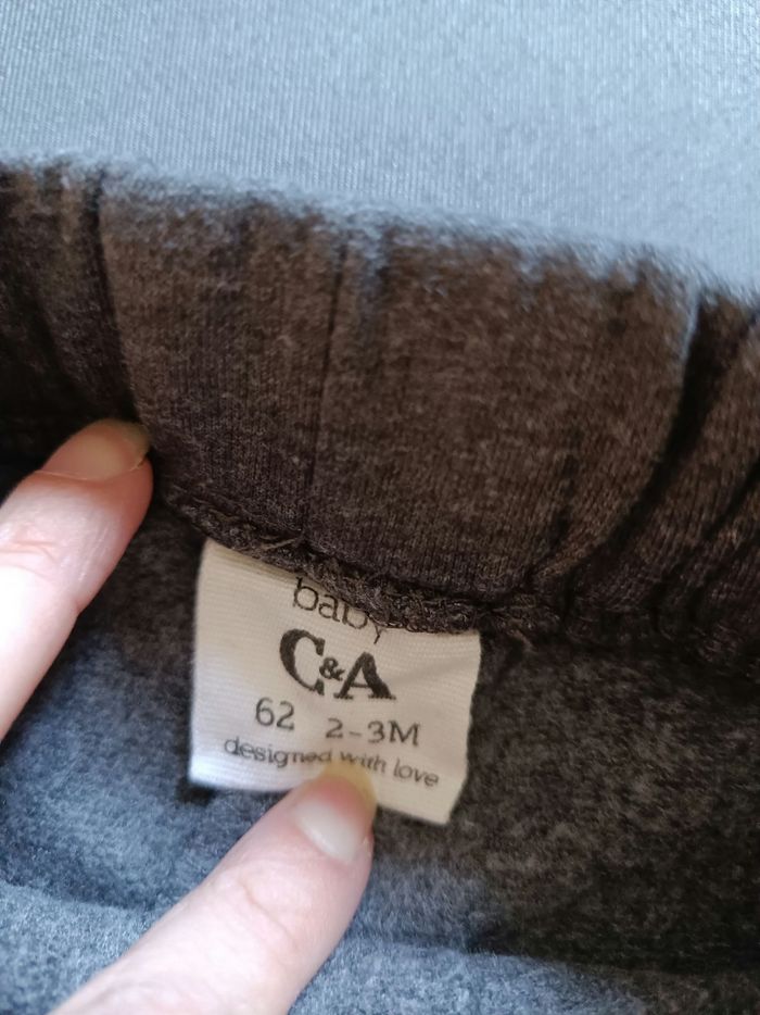 Bas de jogging gris 🦕 Taille 2/3 mois - photo numéro 7