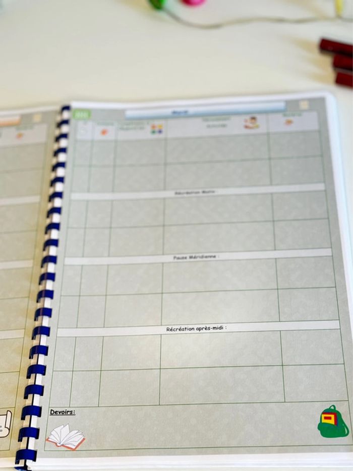 Cahier journal 1 jour = 1 page Organisation Enseignant - photo numéro 8