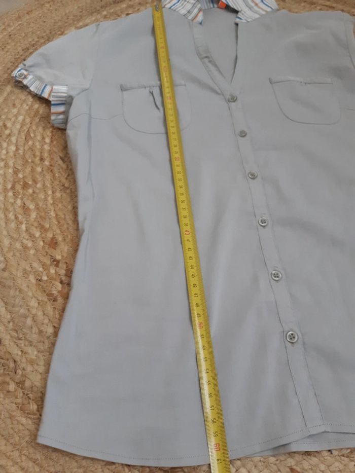 Chemise grise cintrée Logoclub T40 - photo numéro 6