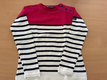 Pull fille léger hublot 