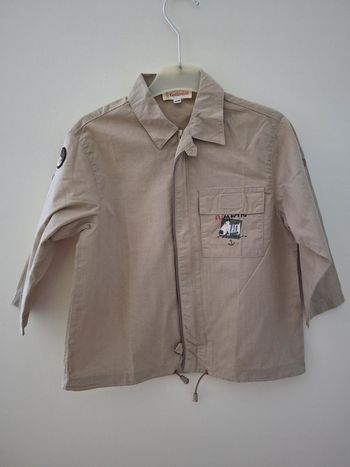 chemise manches longues catimini beige 4ans