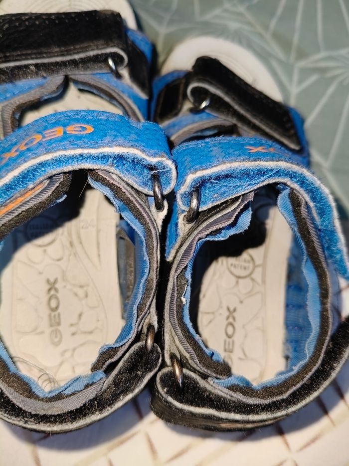 Sandales geox 24 bleue noires scratch - photo numéro 5