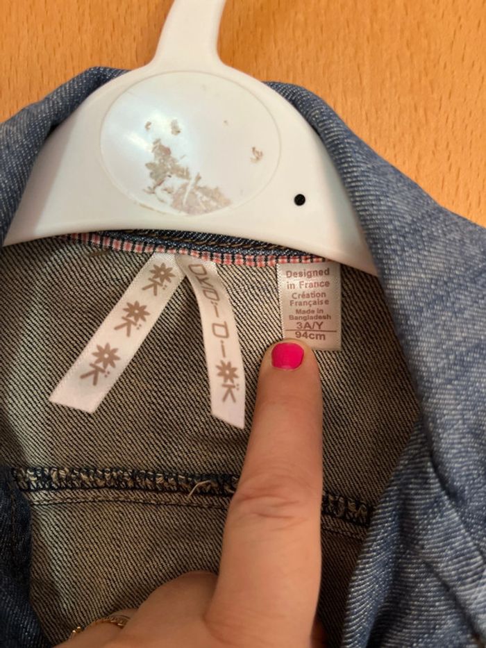 Veste en jeans taille 3 ans - photo numéro 3
