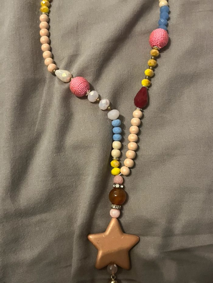 Collier sautoir étoile - photo numéro 2
