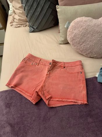 Short en jeans rouge délavé 3suisses taille 40