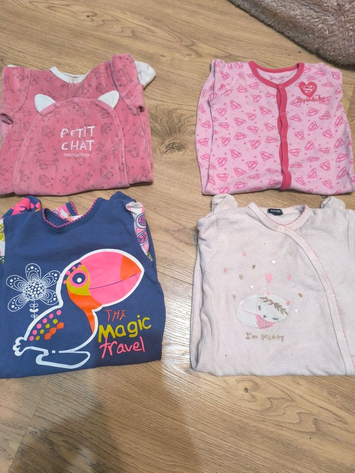 Lot de 4 grenouillères