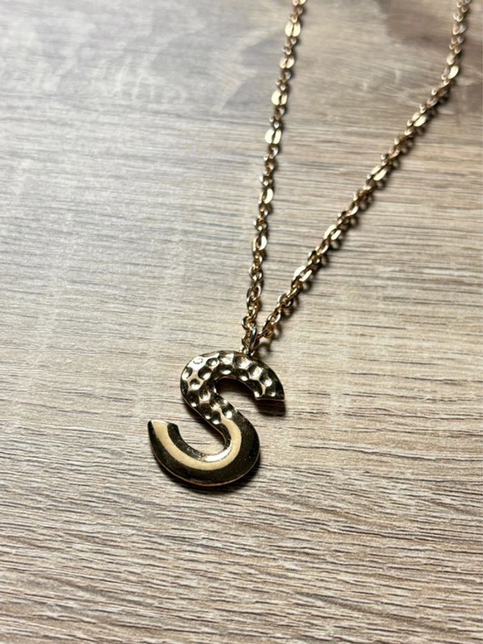 Collier fantaisie chaîne dorée S
