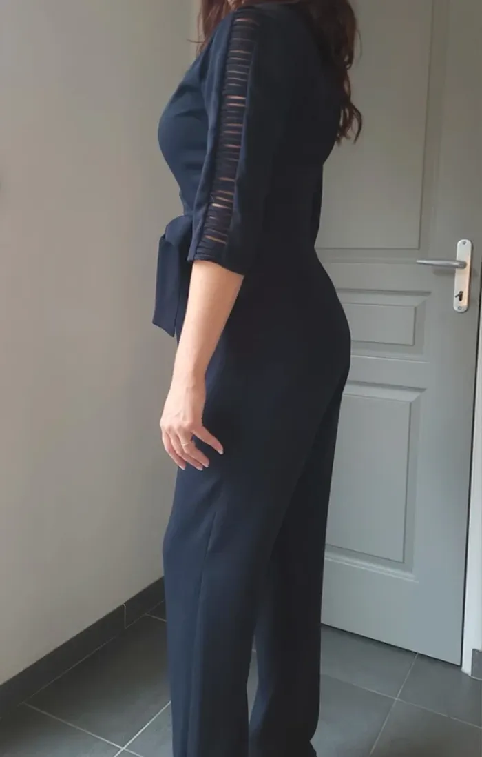 Combinaison femme zara hiver bleu marine - photo numéro 2