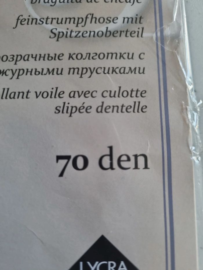 paire de collant voile noir avec culotte slipée - photo numéro 5