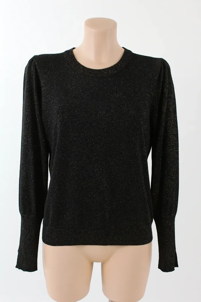 Pull noir pailleté HA Women