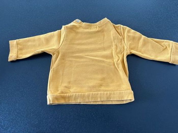 Pull moutarde 12mois mots d’enfants - photo numéro 2