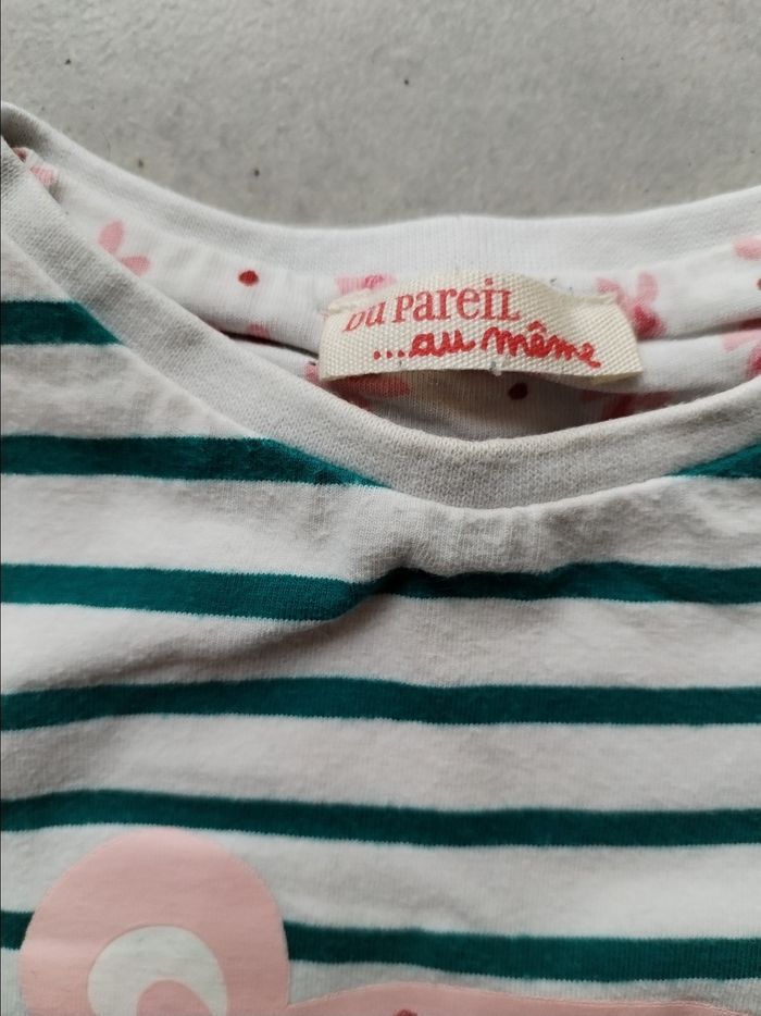 Tee-shirt Du pareil au même, taille 18-24 mois - photo numéro 2