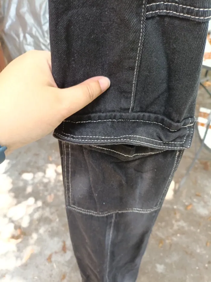 Pantalon noir cargo shein - photo numéro 5