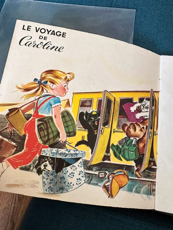 1973 Livre disque ancien Le Voyage de Caroline 33 tours vinyle Pierre Probst Ades Petit Ménestrel - photo numéro 3