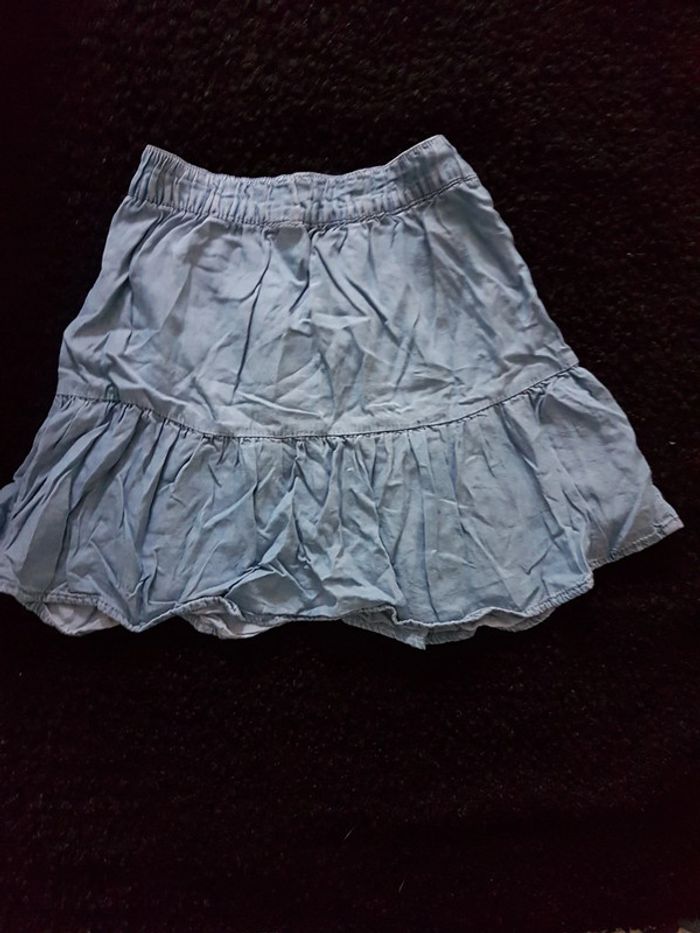 Jupe Okaidi bleu 10 ans - photo numéro 2